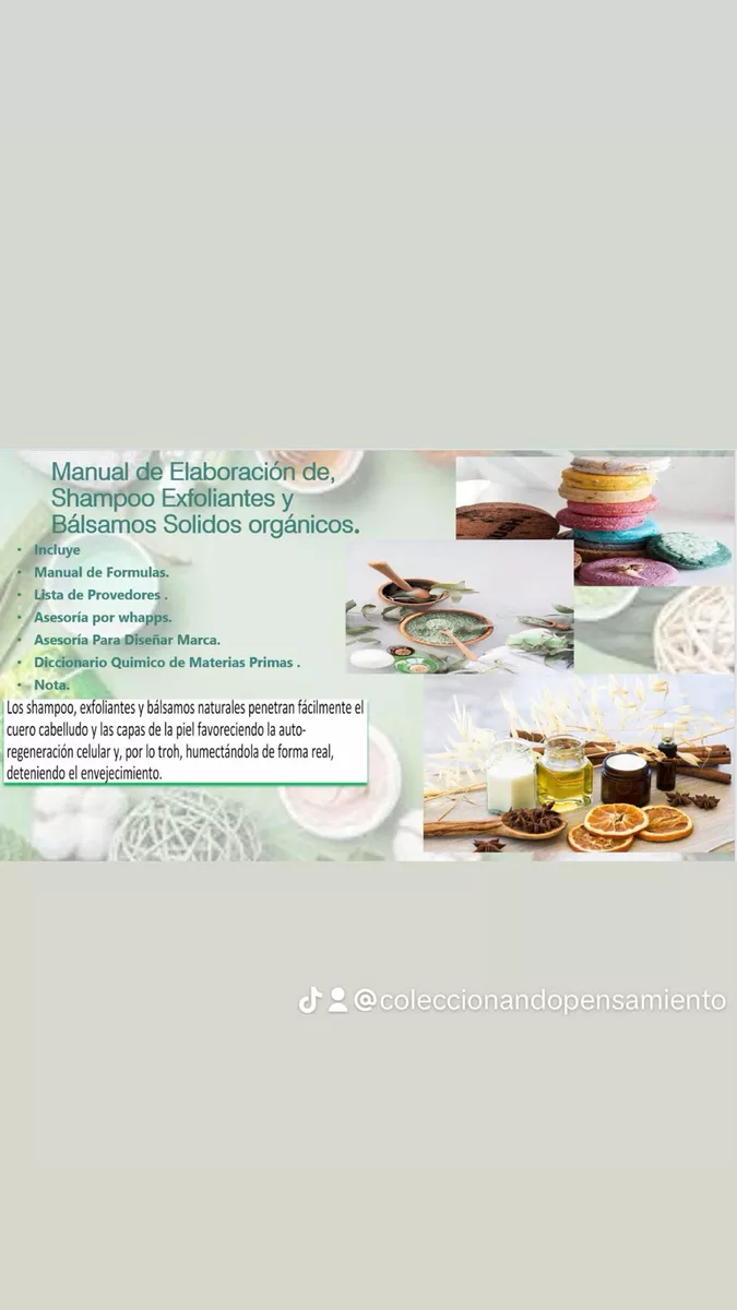 Folletos Para Aprender Hacer Productos De Limpieza Y Cosmestico