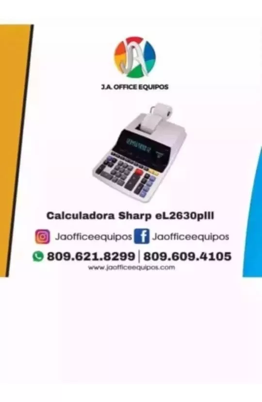 Calculadoras Sharp El-2630piii
