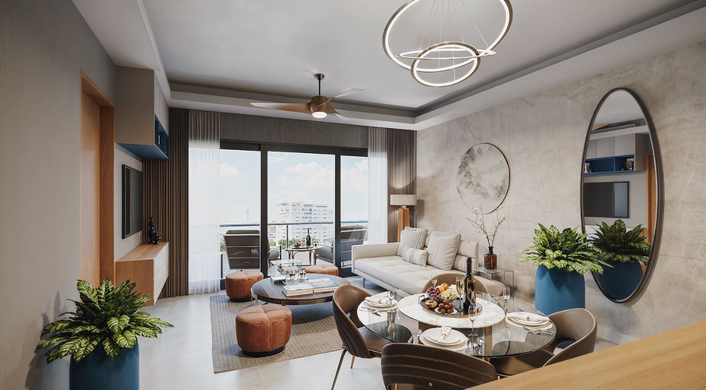 Apartamento En Venta de 3 Habitaciones en La Autopista de San Isidro, Santo Domingo Este.