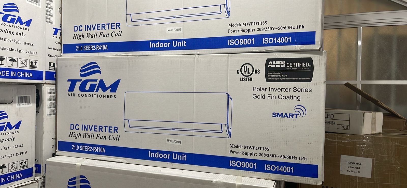 Aire Acondicionado Inverter TGM 18,000 BTU, Usado 2 Meses en República Dominicana
