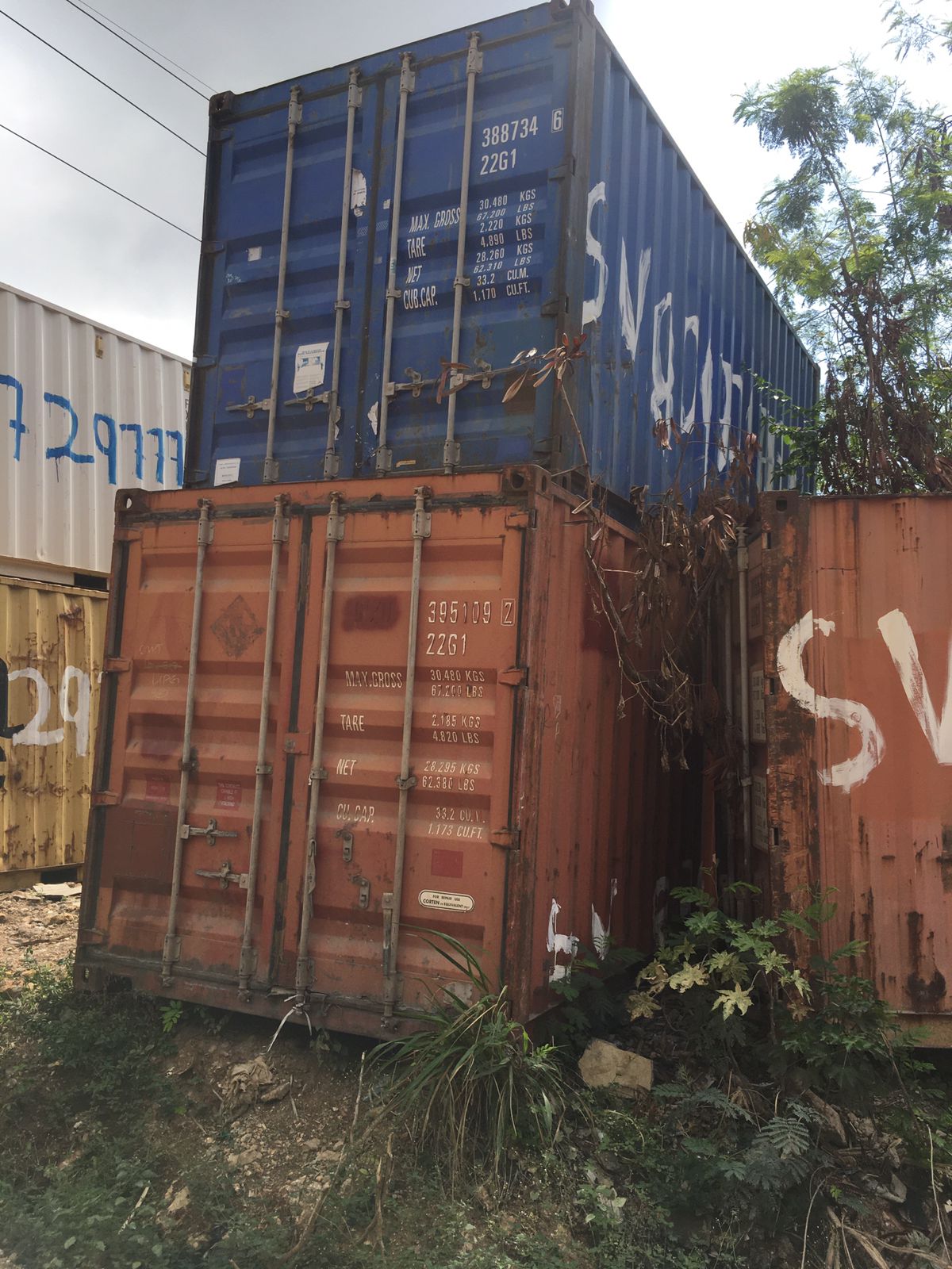 Contenedores Furgones de 20, 40 y 45 pies